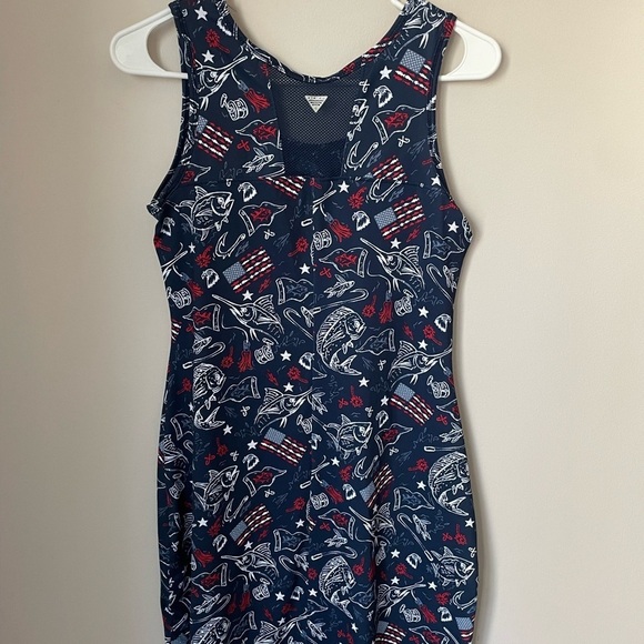 Columbia Patriotic PFG Sleeveless Scoop Neck Golf Dress - Picture 7 of 8
